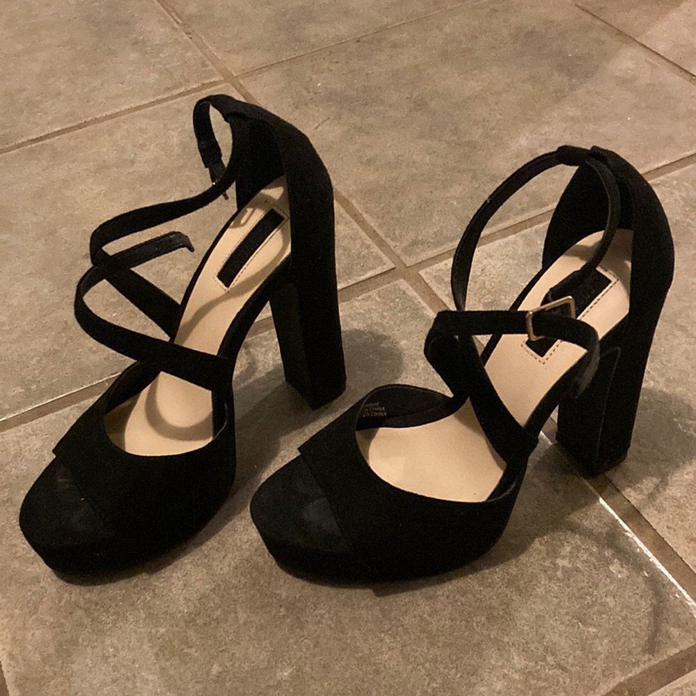 Black high heels